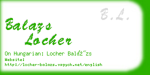 balazs locher business card